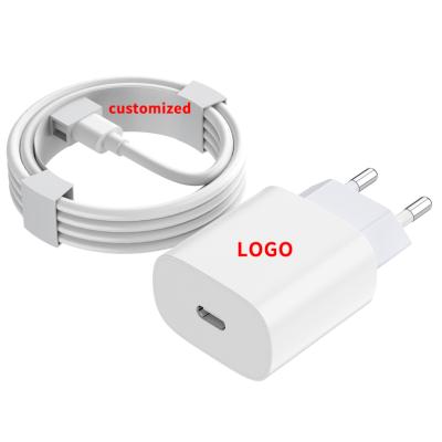 China High Quality Mobile Phone Adapter USB Wall Charger Cable Cargador Travel Type C Portable Phone 20w 25w PD Charger Fast Type For Samsung for sale