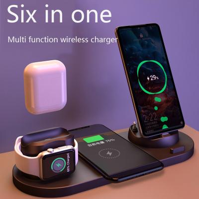 China Universal 3 in 1 wireless charger 4in1wireless fast charger watch and mobile phone charger wireless station for sale