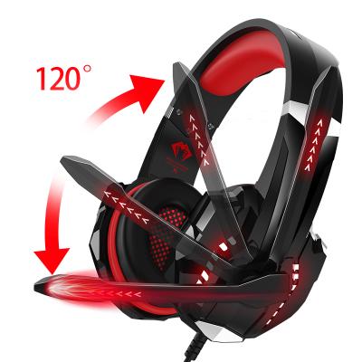 China High fidelity stereo sounds gamingheadset for ps4 ps5 PC headset solid quality with MIC led light gaming earphone with wholesale price for sale