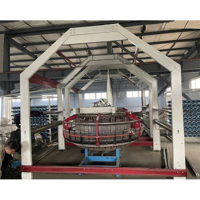 China Automatic 14 PP Woven Jumbo Bag High Speed ​​Shuttle Weaving Circular Loom Machine For Tarpaulin Fabric for sale