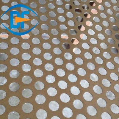 China Round Hexagonal Hole 304 Stainless Steel Construction Customized Perforated Sheet for sale