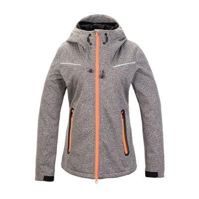 China Custom Made Fashion Bonded Waterproof Outdoor Breathable Bonded Jacket Fashion Softshell Laminate TPU Blend Ladies Equestrian Clothing for sale