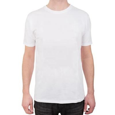 China Breathable Eco-Friendly Unisex White T-shirt Anti-Shrink Blank T-shirt for sale