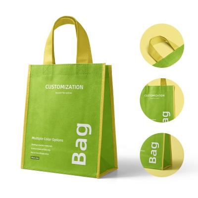 China Eco Friendly Non Woven Shopping Bag Handled Pla Non Woven Carry Bag For Promotional Bag for sale