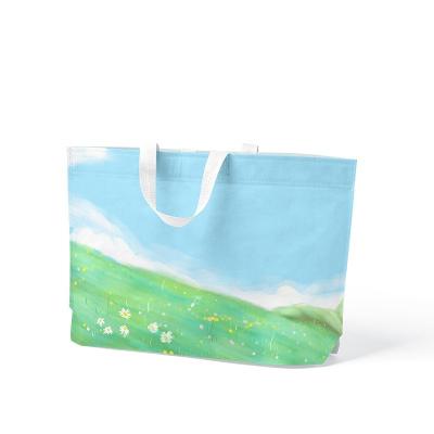 China Carry Bag Compostable Non Woven Custom Made Handled Tote Bag Reusable Shopping Bags for sale