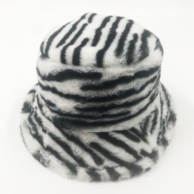 China Custom Fashionable Casual Leopard Printing Colorful Bucket Hat Velvet Hat From China for sale