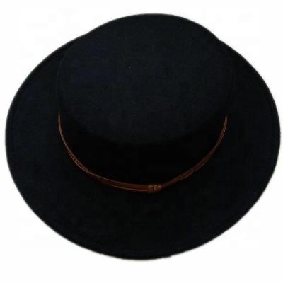 China Wholesale New Image Design Felted Hat Hats With Belt Panama Hat Men Wide Brim Felted Hat 2022 for sale