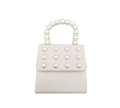 China Fashion Designers Handbag Women Handbags Ladies Evening Beads Cross Handle Handbag - Body Bag for sale