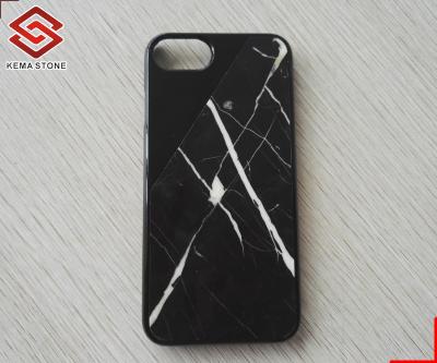 China Real Simple Thin Natural Marble Stone Cell Phone Case For Iphone Mobile Phone for sale