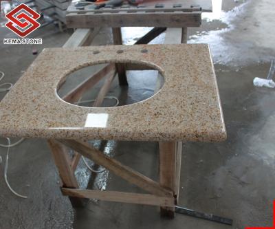 China Modern Cheap Yellow Chinese Granite Modern G682 For Bathroom Vanity Tops And Countertops for sale