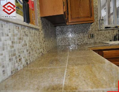 China Modern Natural Polished Imperial Gold 24x24 Granite Tiles For Kitchen Countertops for sale