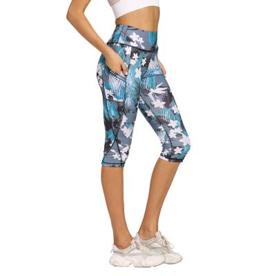 China European and American hot floral yoga women's lightweight pants camouflage leggings women's sports fitness pants7Pants for sale