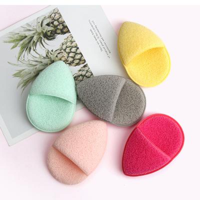 China Wholesale Custom Vegan Thin Eye Washable Clean Reusable Face Exfoilating Makeup Remover Washable Sponge for sale