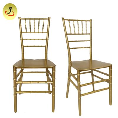 China Hotel chair factory supply stacking restaurant hotel plastic chiavari chiars for sale