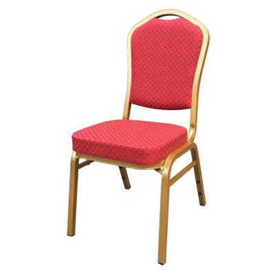 China Wholesale Hotel Chair Gold Stacking Restaurant Dining Chair For Sale for sale