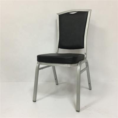 China Hotel\wedding\restaurant\dining heavy duty black vinyl stacking banquet chairs for sale