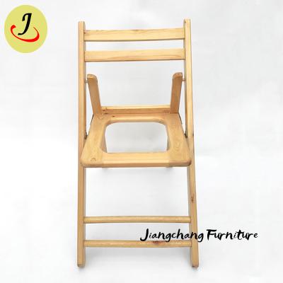 China Wholesale Wooden Folding Commode Dresser Chair For Old Man Pregnant Women for sale