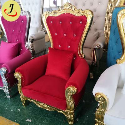 China Solid Wood Wedding Supplies Cheapest Back Wedding Event King Throne High Chair For Kids Party Kids Chair for sale