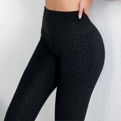 China New Design Breathable Sport Gym Workout Clothing High Waist Fitness Gaiters Retraction Women Yoga Pants for sale