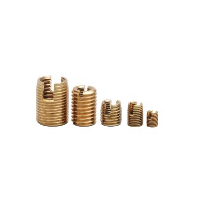 China m6 heavy industry brass self tapping threaded inserts for wood for sale