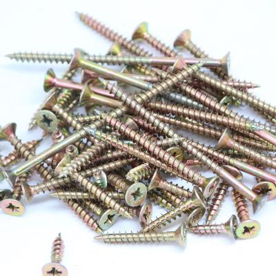 China HEX Factory Sale Furniture Screws M3M3.5M4M5 Countersunk Cross Tapping Screws For Silicate Board Furniture for sale