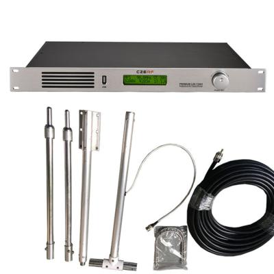 China Aluminum FM Transmitter Kit 87.5-108 MHz 100W FM (FM Transmitter+Power Supply+Antenna+20 Meters Wire) for sale