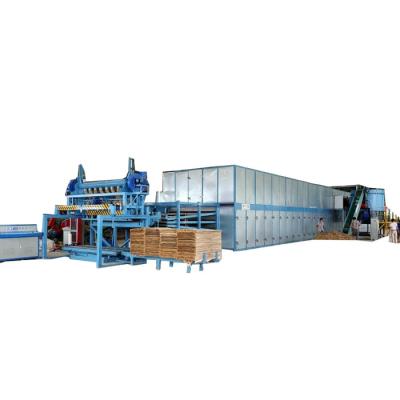 China Wood Cure Four Deck Veneer Roller Dryer Heating By Biomass Burner Veneer Dryer Machine for sale