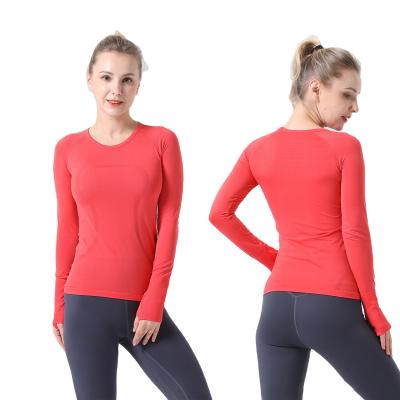 China Breathable Women's Long Sleeve T-Shirt Emerge Running Technology Breathable Top Exercise Fitness Yoga Wear for sale