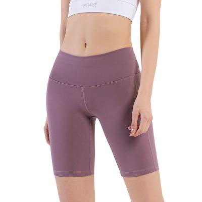 China Breathable Womens Yoga Shorts High Waist RunningYoga Workout Shorts for sale