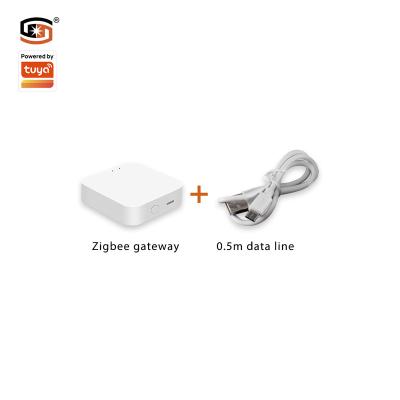 China Hosting 2022 Smart Zigbee Gateway DC5V Host + Remote Smart Safe and 0.5m Data Cable (DCC) Reliable Tuya Smart Control for sale