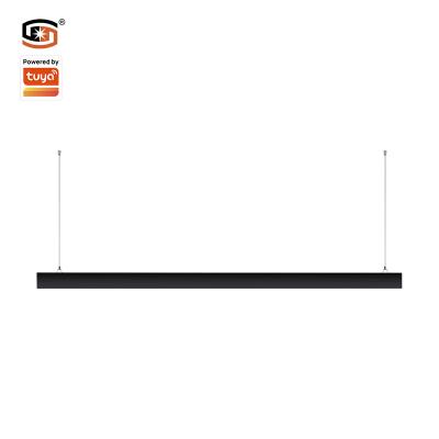 China 40W Sigmesh Modern Led Linear Led Light Home SMD2835 Outdoor Wall Mounted Smart Linear Light Black/White for sale