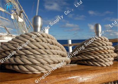 China High Strength Marine Mooring Rope Powerful Marine Towing 12 Strand 6 - 160mm Diameter for sale