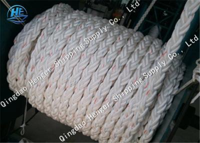 China Gerolde Gevlechte Nylon de Meertroskabel van Kabelmtr Witte 8 Bundel Met hoge weerstand voor Schip Te koop