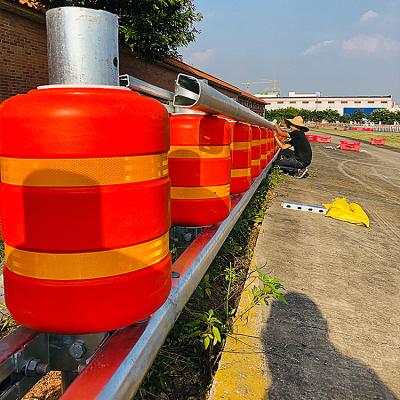 China ISO Standard PU And PVC Safety Guard Rail Rolling Guardrail Barrier for sale