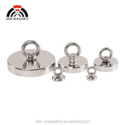 China Industrial Magnet 100KG 200KG 400KG 500KG 75mm 90mm 120mm Fishing Magnet for sale