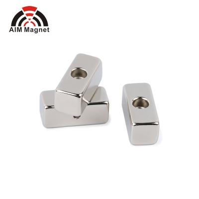 China Industrial Strong Neodymium Countersunk Magnet Ring With Screw Hole for sale