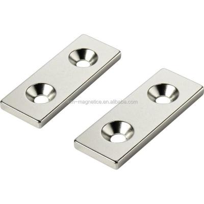 China Industrial magnet 50 magnet with two countersunk holes for sale