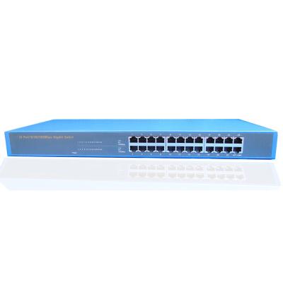 China 24 ports gigabit metal box Ethernet/network switch 1000m for IP camera network solution for sale