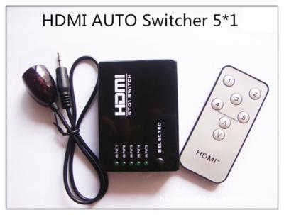 China Mini 5 Ports 1080p Video Hdmi Switch Splitter Hub Support 3d Ir Remote Control For Ps3 Dvd for sale