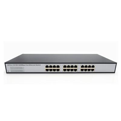 China Manual network switch 24 ports 1000M gigabit ethernet switch for IP camera. IP phone for sale