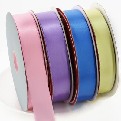 China Customizations High Tenacity Ribbon Customized Sizes Private Custom Logo Polyester 6-40mm Wide Satin Ribbon Printed Decorative Gift Bows for sale