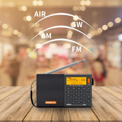 China XHDATA D-808 Gray Radio Hot Selling Product PORTABLE Auto Tuning Radio With Built-in Speakers World Band Receiver for sale