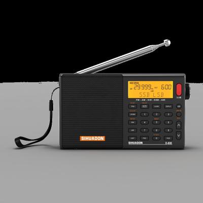 China SIHUADON D-808 Black PORTABLE Digital FM Radio Stereo/Shortwave/MW/LW/SSB Air Band Multi Band Receiver for sale