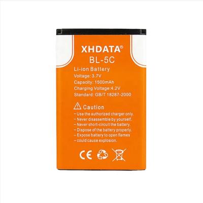 China Consumer Electronics XHDATA BL-5C 3.7V Mah Rechargeable Battery 1500 for radio 2 pieces 2 orders for sale