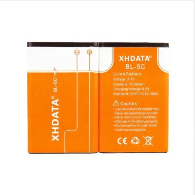 China Consumer Electronics XHDATA BL-5C 3.7V Mah Rechargeable Battery 1500 with 2 pieces 2 controls for radio for sale