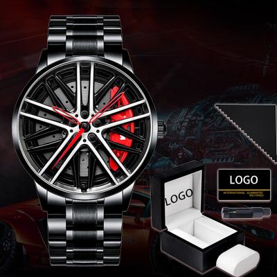 China Official Drop Shipping Rim Watch High Quality Wholesale Waterproof Wheel Watches Waterproof Quartz Wrist Car Wheel Watch Rim Watches Gift for sale