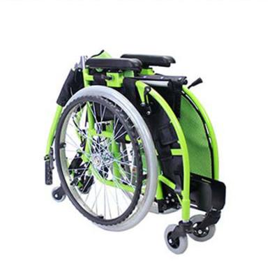 China Durable / Folding / Convenient Mini Aluminum Wheelchair Travel Lightweight Manual Expanded Wheelchair for sale