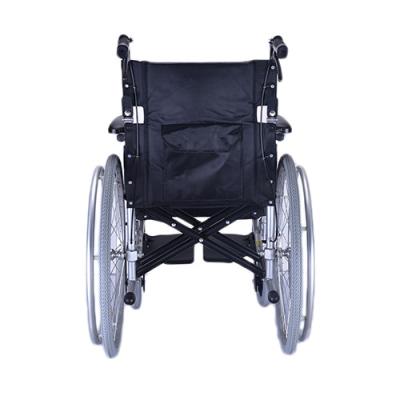 China Healthcare Folding Wheelchair Big Size Wheels Lightweight Standard Manual Wheelchair for sale