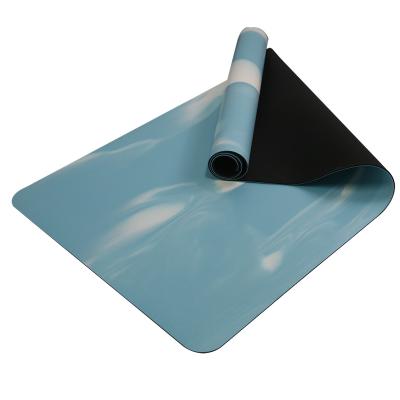 China Waterproof / Eco - Friendly Waterproof Rubber Printed Keepeak PU Yoga Mat for sale