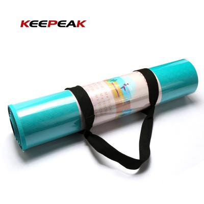 China Wholesale Waterproof/Eco-friendly Gym Fitness Fashion Foldable Design Printed 4mm Strip Yoga Mat for sale